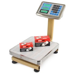 Bilancia Elettronica Industriale Display Digitale Acciaio Piattaforma Commerciale Pieghevole (60kg)